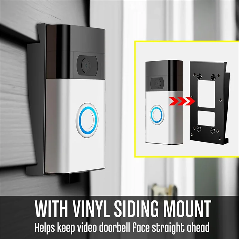 2 Pcs Doorbell Vinyl Siding Mount Compatible With Ring Video Doorbell, Video Door Bell 1St Gen 2, 3, 3+-A68E
2 Pcs Doorbell Vinyl Siding Mount Compatible With Ring Video Doorbell, Video Door Bell 1St Gen 2, 3, 3+-A68E