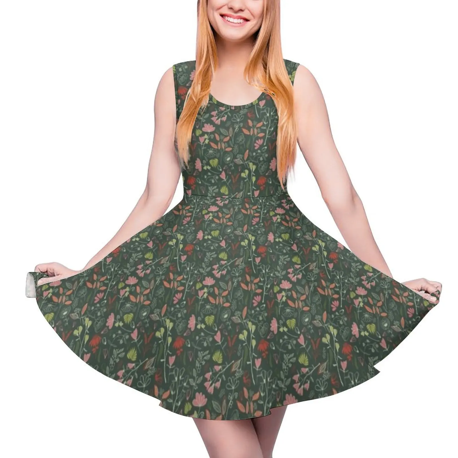 Glowy bosque forest floral pattern Sleeveless Dress luxury woman party dress evening dresses ladies Clothing female
Glowy bosque forest floral pattern Sleeveless Dress luxury woman party dress evening dresses ladies Clothing female