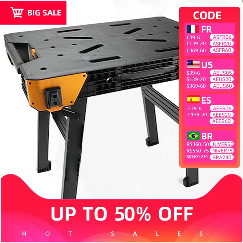 Multifunctional Woodworking Workbench Fast Folding Workbench Sawn Timber Construction Heavy Tool Countertop Table
Multifunctional Woodworking Workbench Fast Folding Workbench Sawn Timber Construction Heavy Tool Countertop Table