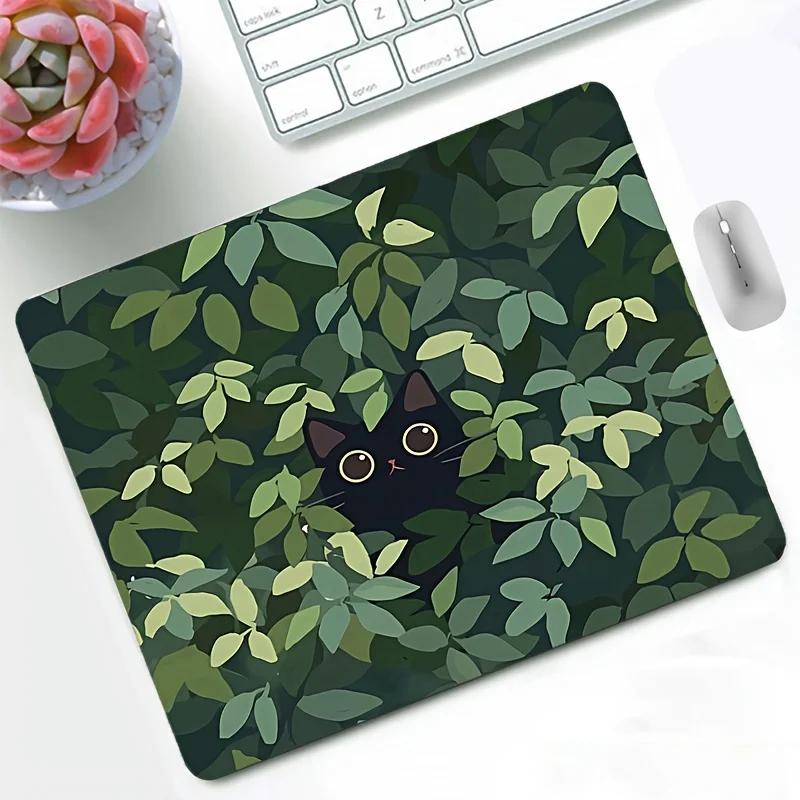 Black Cat with Grass Pattern Mouse Mat - Non-Slip, Kawaii Office mouse pad, Rubber Rectangle Keyboard and Laptop Accessories
Black Cat with Grass Pattern Mouse Mat - Non-Slip, Kawaii Office mouse pad, Rubber Rectangle Keyboard and Laptop Accessories