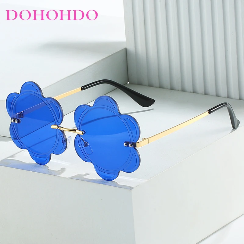 DOHOHDO Vintage Metal Rimless Natural Flower Sun Glasses For Men Women Trendy New Glasses Fashion Hippie Party Eyeglasses UV400
DOHOHDO Vintage Metal Rimless Natural Flower Sun Glasses For Men Women Trendy New Glasses Fashion Hippie Party Eyeglasses UV400