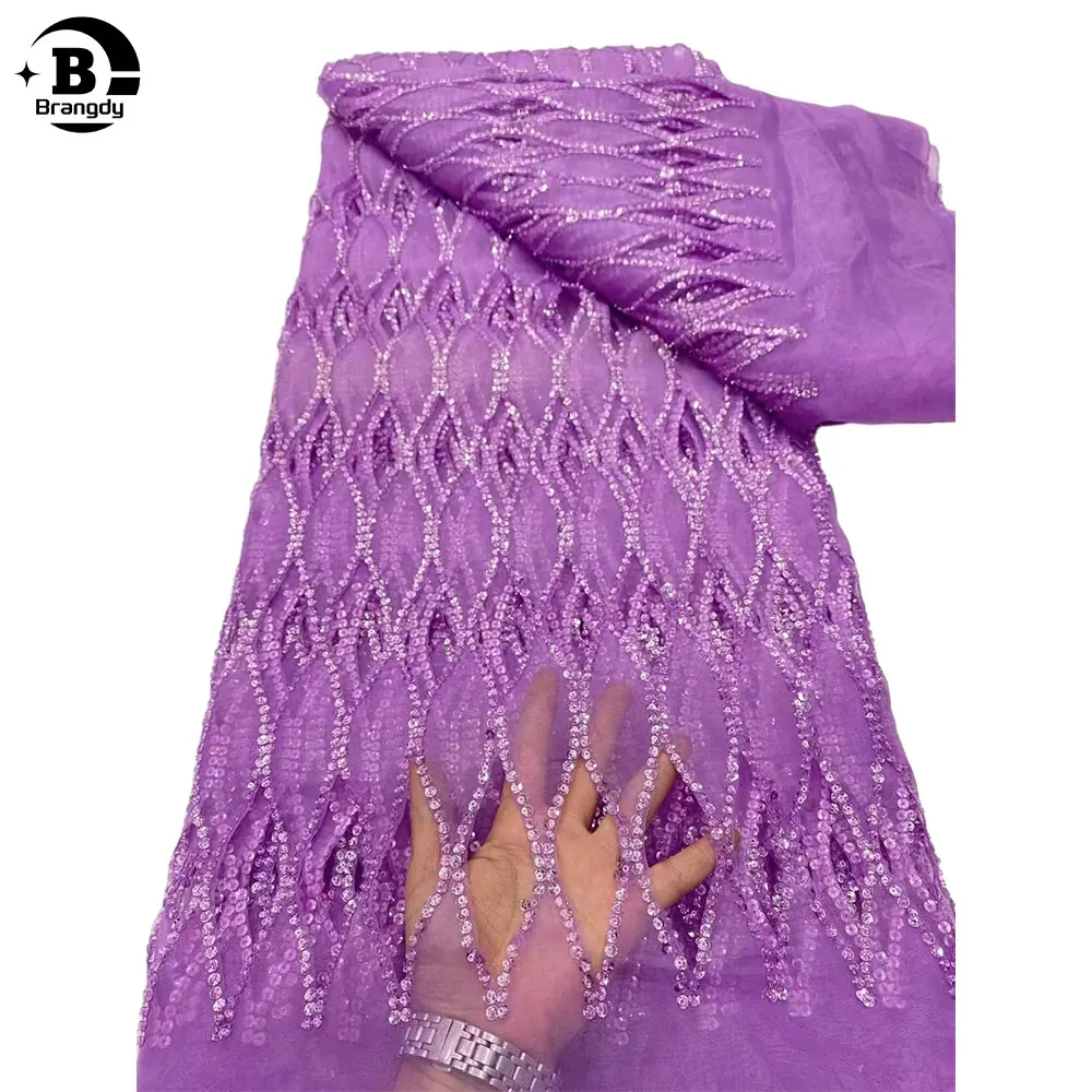 Latest African Lace Fabric 2024 High Quality Sequins Groom Embroidery For Women Wedding Party Dress Mesh Fabric 5 Yards D42014
Latest African Lace Fabric 2024 High Quality Sequins Groom Embroidery For Women Wedding Party Dress Mesh Fabric 5 Yards D42014
