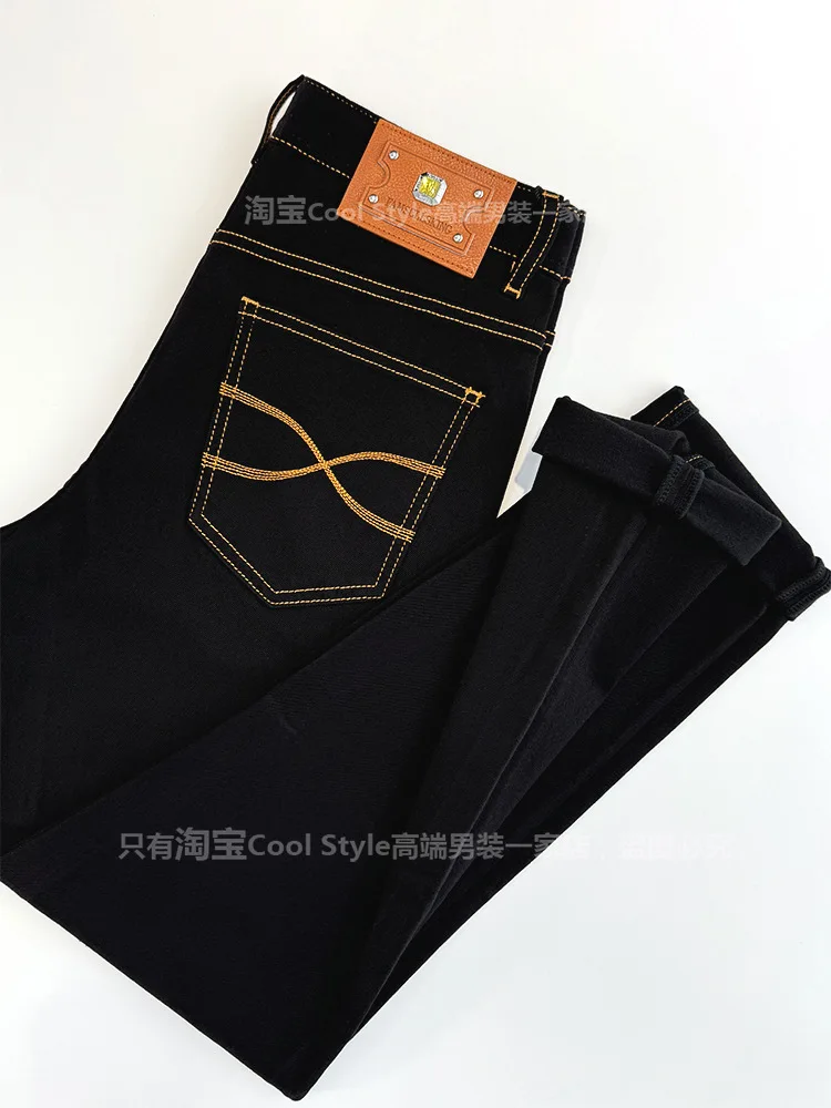 Высококачественные мужские джинсы, осенние облегающие, маленькая нога, модные брендовые легкие роскошные 2026, новые повседневные черные длинные брюки
Высококачественные мужские джинсы, осенние облегающие, маленькая нога, модные брендовые легкие роскошные 2026, новые повседневные черные длинные брюки