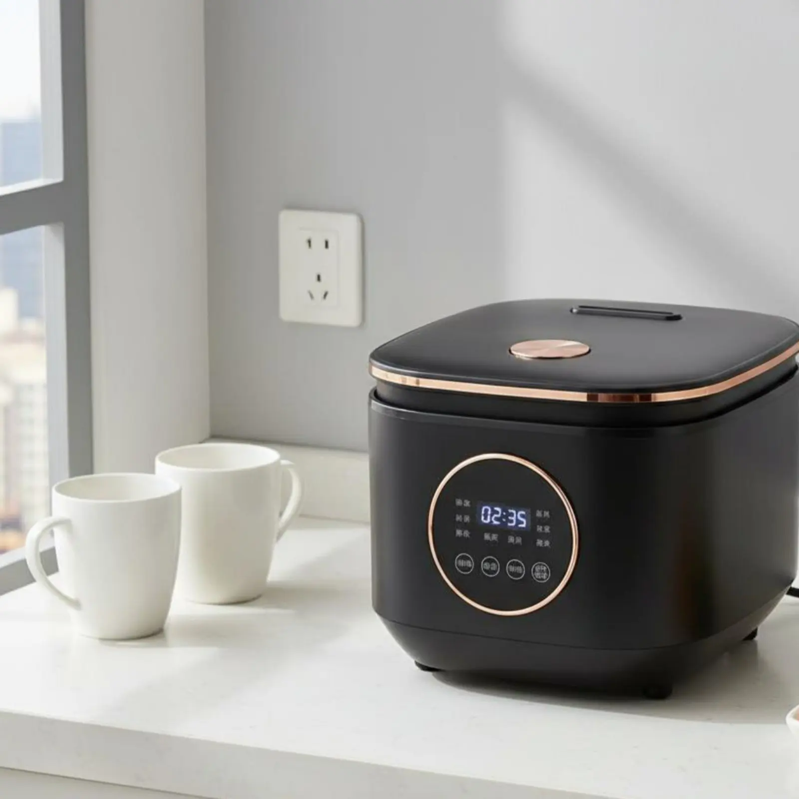 Mini Rice Cooker Easy to Clean Multi Function Rice Cooker Small Appliance 2L Capacity Color Screen for Dorm
Mini Rice Cooker Easy to Clean Multi Function Rice Cooker Small Appliance 2L Capacity Color Screen for Dorm