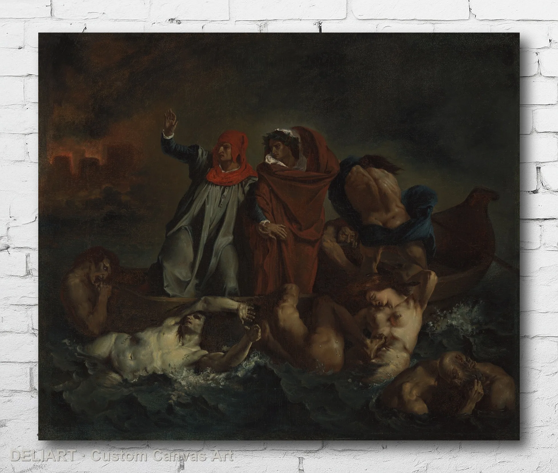 Dante's Bark by After Eugène Delacroix - Vintage Travel Art Canvas Wall Art Poster Print Vintage Home Decor Unframed
Dante's Bark by After Eugène Delacroix - Vintage Travel Art Canvas Wall Art Poster Print Vintage Home Decor Unframed
