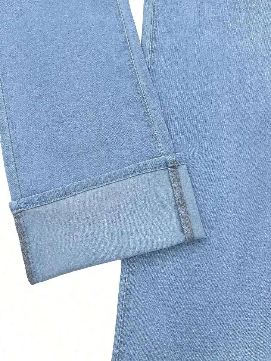 Vintage Blue Loose Wide Leg Jeans Women Straight Fit Denim Trousers Casual Spring
Vintage Blue Loose Wide Leg Jeans Women Straight Fit Denim Trousers Casual Spring