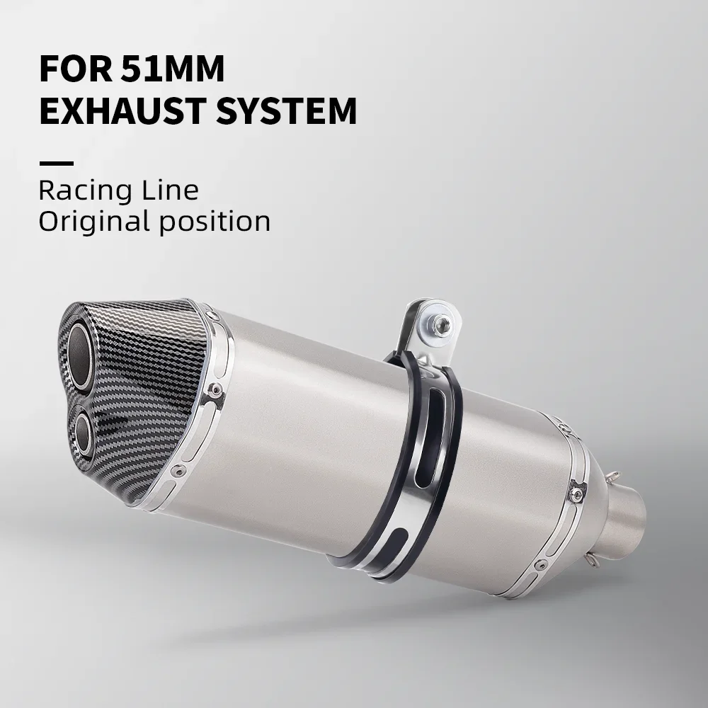 High Performance Original Universal Motorcycle Muffler Exhaust For MT-07 Z900 NINJA400 R1 R3 CBR500 Double Hole Muffler 51mmX
High Performance Original Universal Motorcycle Muffler Exhaust For MT-07 Z900 NINJA400 R1 R3 CBR500 Double Hole Muffler 51mmX