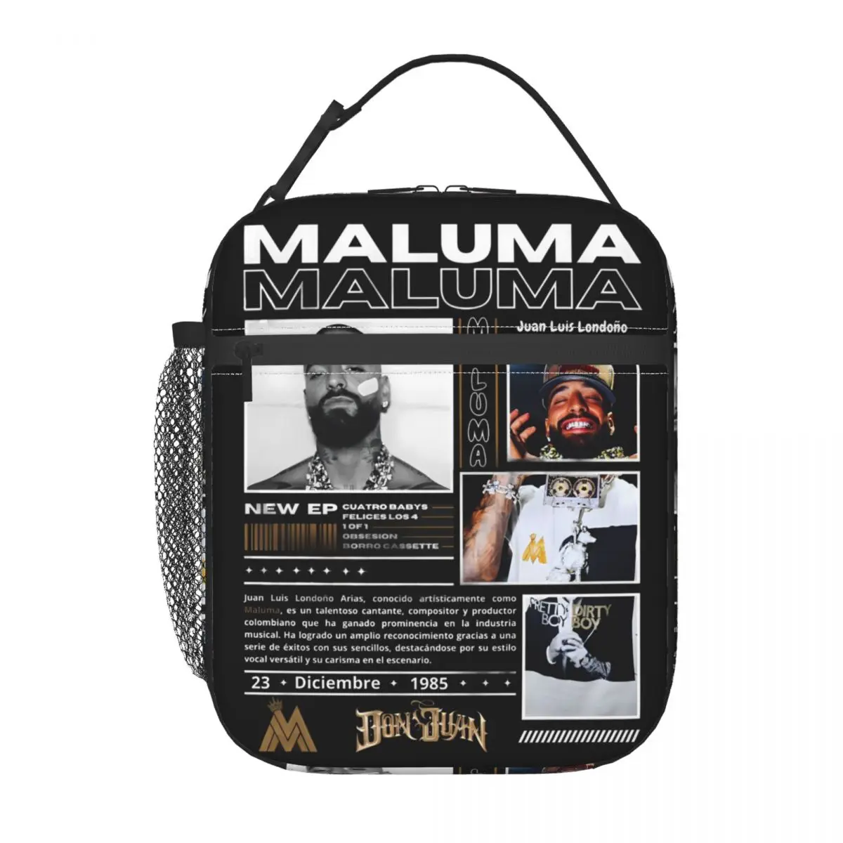 Изолированная сумка-тоут для обеда, рэпер Maluma Europet Tour, 2022, коробка для еды, новый холодильник, термобокс для обеда для школы
Изолированная сумка-тоут для обеда, рэпер Maluma Europet Tour, 2022, коробка для еды, новый холодильник, термобокс для обеда для школы