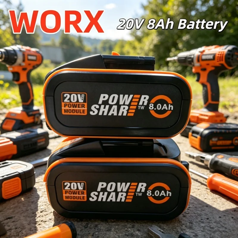 WORX 20V 8.0Ah High-capacity Lithium-ion Battery WA3553 WA3551 WA3553.1 WA3570 All Worx Cordless Power and Gardening Tools.
WORX 20V 8.0Ah High-capacity Lithium-ion Battery WA3553 WA3551 WA3553.1 WA3570 All Worx Cordless Power and Gardening Tools.