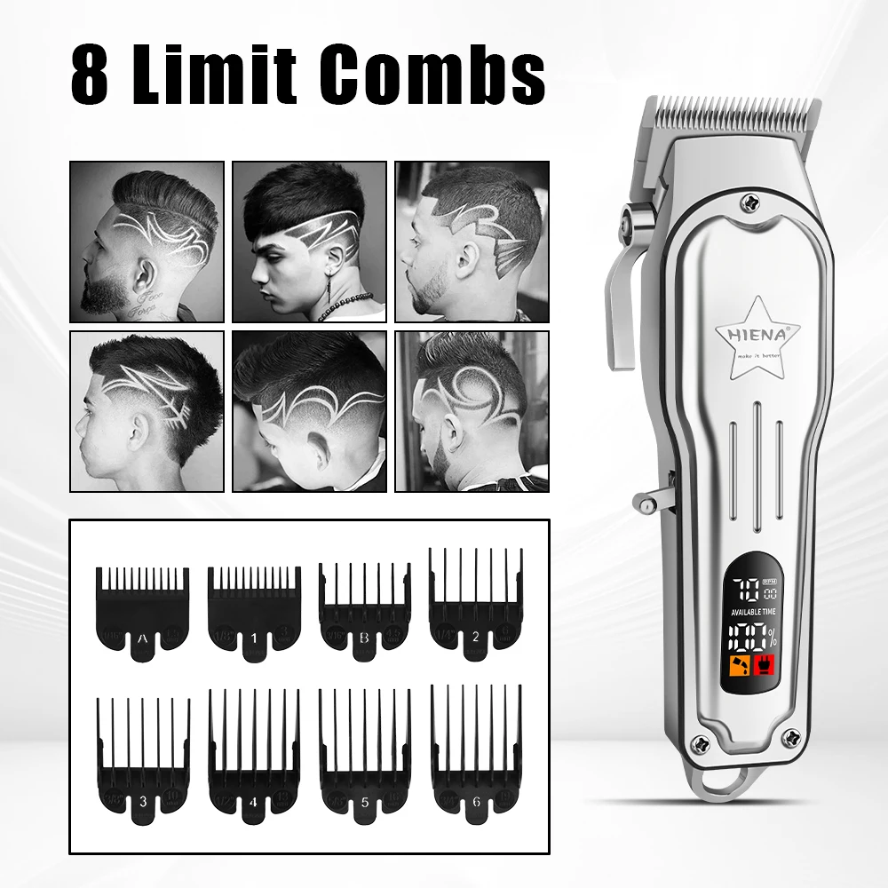 HIENA Men's Electric Hair Trimmer Machine Electric Rechargeable Best Professional Hair Cutting Machine for Men
HIENA Men's Electric Hair Trimmer Machine Electric Rechargeable Best Professional Hair Cutting Machine for Men