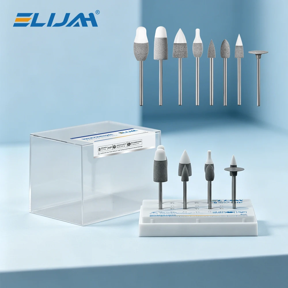 ELIJAH Dental Zirconia Polishing Kit Silicone Grinding Heads Steel Handle Ideal for Connecting Rod Removal & Final Polish Tools
ELIJAH Dental Zirconia Polishing Kit Silicone Grinding Heads Steel Handle Ideal for Connecting Rod Removal & Final Polish Tools