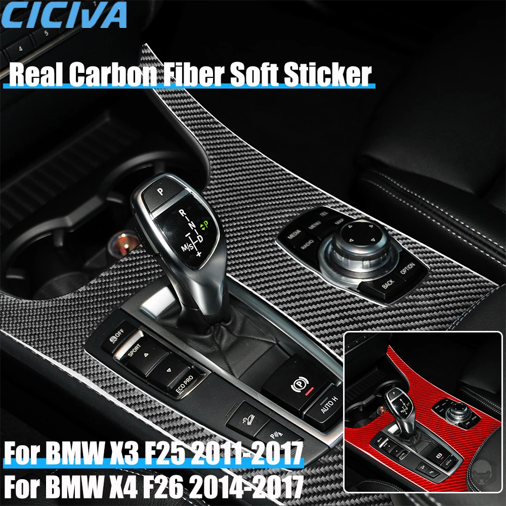 Настоящее углеродное волокно, автомобильные аксессуары, декоративная крышка переключения передач, мягкая наклейка для BMW X3 F25 2011-2017 X4 F26 2014-2017
Настоящее углеродное волокно, автомобильные аксессуары, декоративная крышка переключения передач, мягкая наклейка для BMW X3 F25 2011-2017 X4 F26 2014-2017