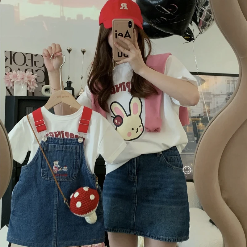 Family Matching Clothing Tshirt Funny Dad Mom and Son Daughter Cotton Shorts Sleeve Tee Shirts Father Mother Children Clothes
Family Matching Clothing Tshirt Funny Dad Mom and Son Daughter Cotton Shorts Sleeve Tee Shirts Father Mother Children Clothes