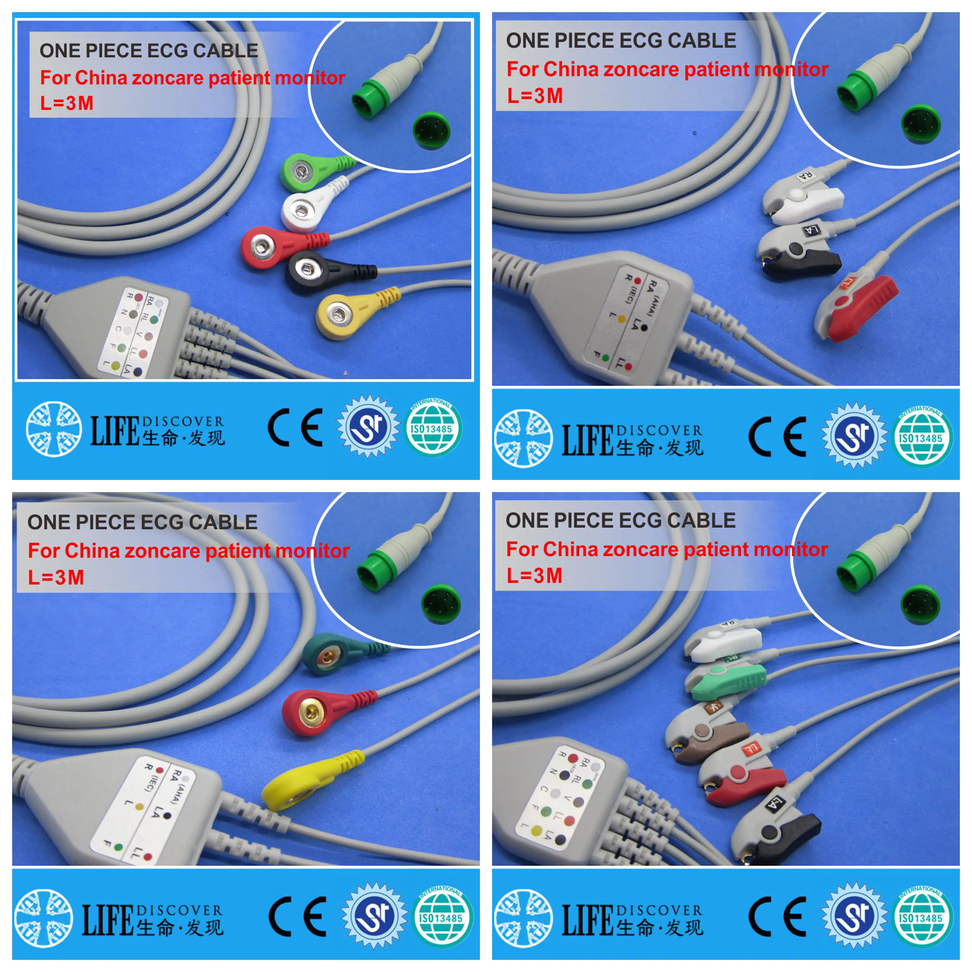 Совместимый кабель ЭКГ ЭКГ и провода для монитора пациента серии зонаcare Больница
Совместимый кабель ЭКГ ЭКГ и провода для монитора пациента серии зонаcare Больница