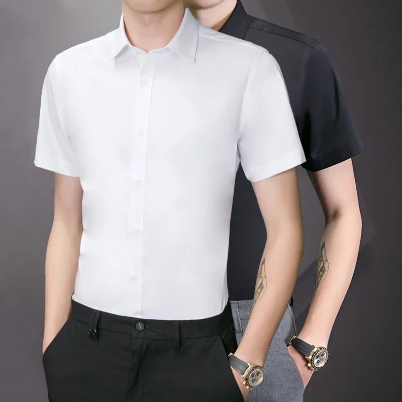 Business Fashion Slim Shirt Men's Summer New Brand Clothing Lapel Casual Suit Short-sleeved Shirt Classic Model M-5XL Male
Business Fashion Slim Shirt Men's Summer New Brand Clothing Lapel Casual Suit Short-sleeved Shirt Classic Model M-5XL Male