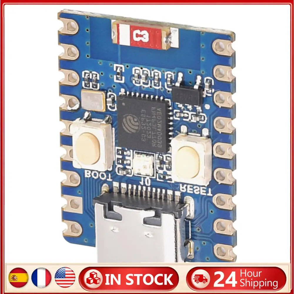 ESP32-C3-Zero / ESP32-S3-Zero Development Board ESP32-C3FN4 Single-Core/ESP32-S3FH4R2 Dual-Core Support 2.4GHz Wi-Fi and BT 5
ESP32-C3-Zero / ESP32-S3-Zero Development Board ESP32-C3FN4 Single-Core/ESP32-S3FH4R2 Dual-Core Support 2.4GHz Wi-Fi and BT 5