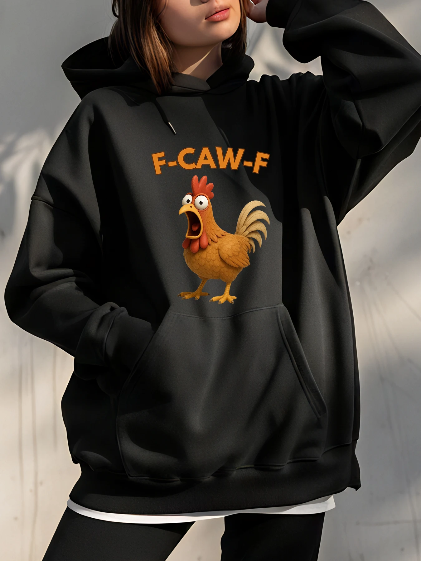Толстовка с принтом курицы F Caw F, повседневная толстовка унисекс с забавным животным дизайном для женщин и мужчин, уличная мода
Толстовка с принтом курицы F Caw F, повседневная толстовка унисекс с забавным животным дизайном для женщин и мужчин, уличная мода