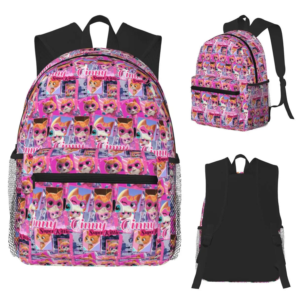 Cute Cartoon Supe Kitties Student Backpack School Bag Hiking Travel Daypack for Men Women Fashion Bookbag Shoulder Bags
Cute Cartoon Supe Kitties Student Backpack School Bag Hiking Travel Daypack for Men Women Fashion Bookbag Shoulder Bags