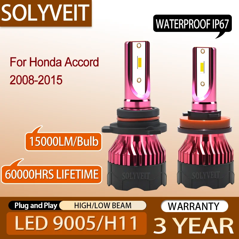 Яркие светодиодные лампы 9005 H11 для фар ближнего и дальнего света с простой установкой для Honda Accord 2008-2015
Яркие светодиодные лампы 9005 H11 для фар ближнего и дальнего света с простой установкой для Honda Accord 2008-2015