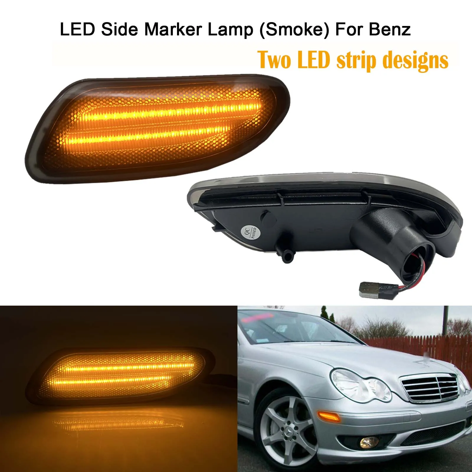 2pcs Front Side marker Lamps For Mercedes W203 C-Class C200 C230 C240 C280 C300 C320 C350 C32 C36 C55 AMG Turn Signal Light 12V
2pcs Front Side marker Lamps For Mercedes W203 C-Class C200 C230 C240 C280 C300 C320 C350 C32 C36 C55 AMG Turn Signal Light 12V