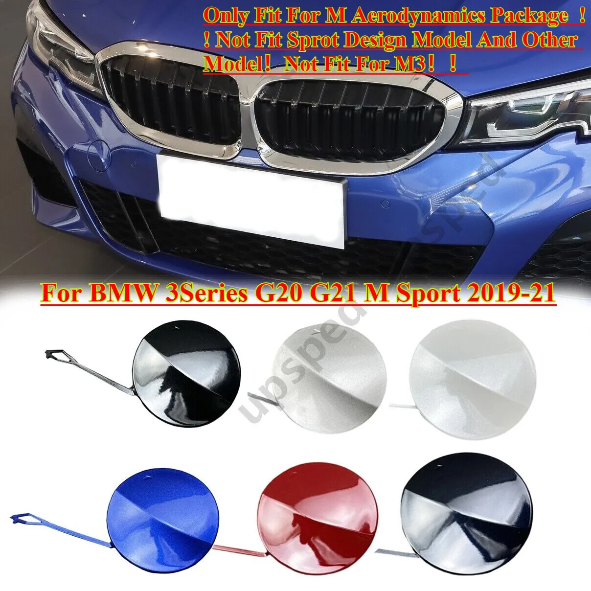 Front Bumper Tow Hook Hole Eye Cover Cap For BMW 3Series G20 G21 M Sport 2019-21
Front Bumper Tow Hook Hole Eye Cover Cap For BMW 3Series G20 G21 M Sport 2019-21