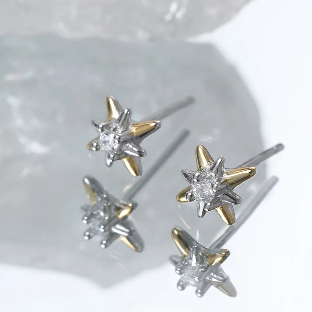 S925 Sterling Silver Irregular Zircon Earring Star Shaped Stud Earrings Women's Fashion Jewelry Original Design Wholesale Ins
S925 Sterling Silver Irregular Zircon Earring Star Shaped Stud Earrings Women's Fashion Jewelry Original Design Wholesale Ins