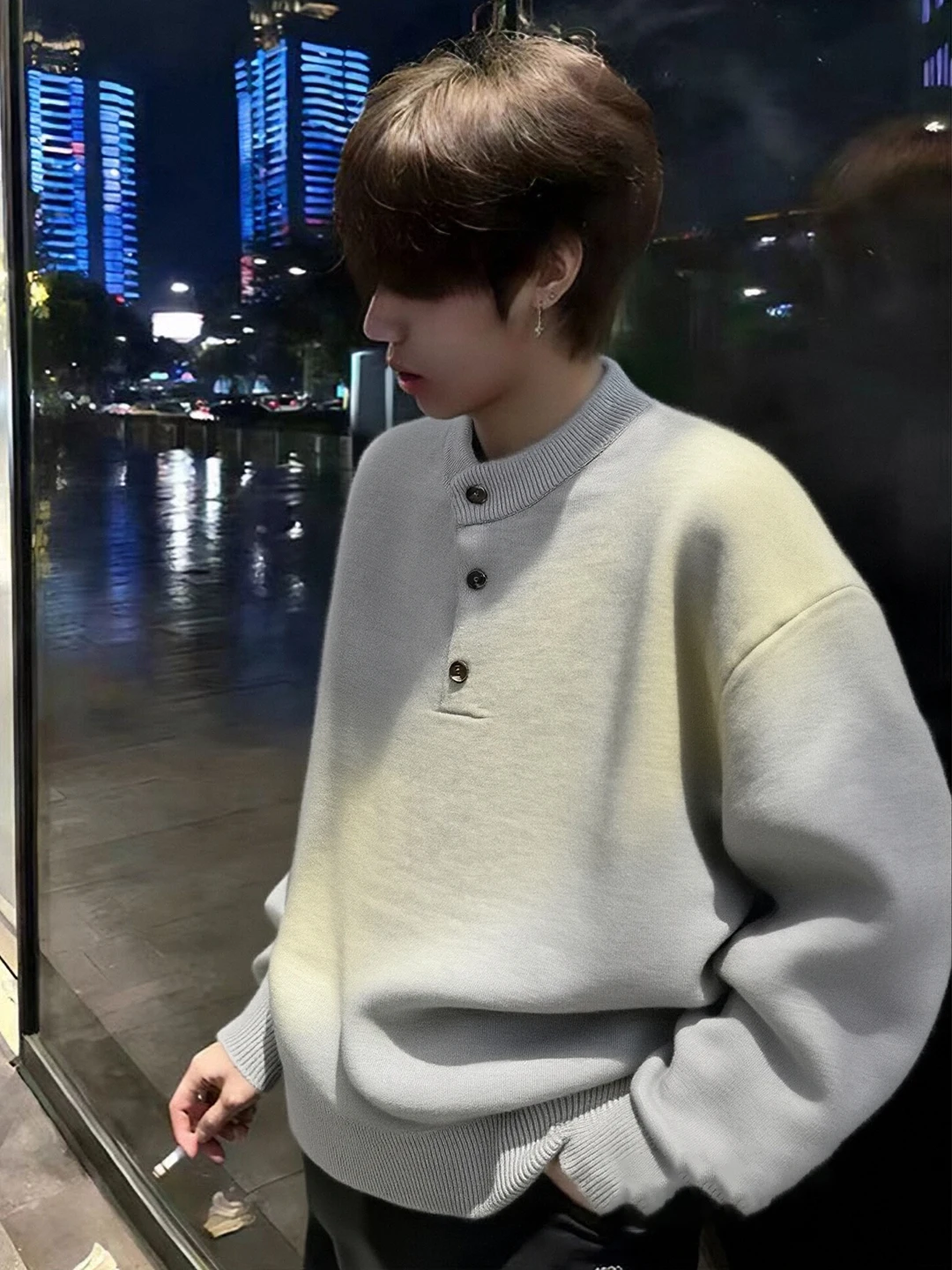 ay Henry Collar Knitwear Men's Winter Loose Sle Base Layer Sweater Comfortable Medium Weight Long Sve Inner Wear
ay Henry Collar Knitwear Men's Winter Loose Sle Base Layer Sweater Comfortable Medium Weight Long Sve Inner Wear