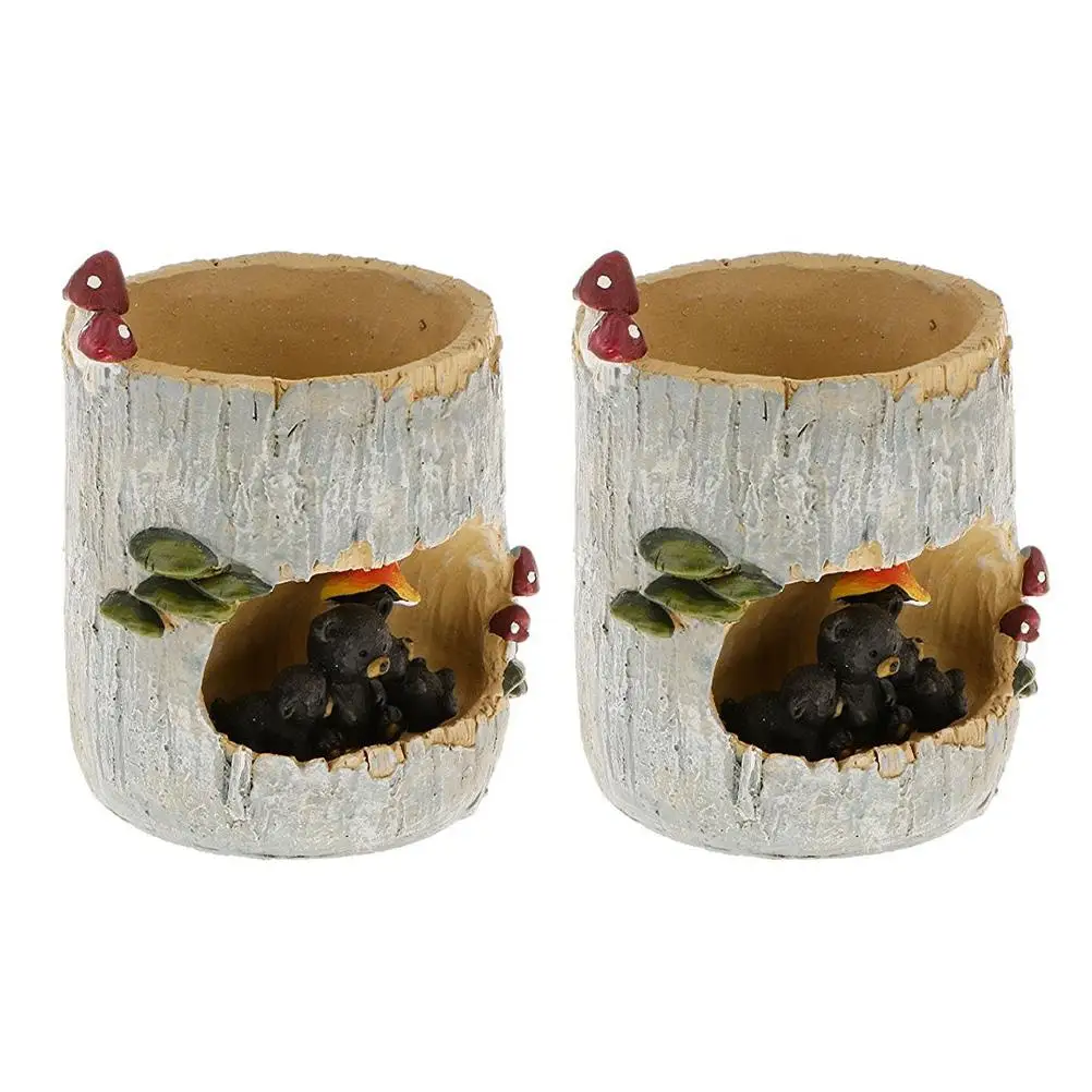 2 Pcs Large Plant Pots Outdoor Resin Tree Hole Flower Flowerpot Succulent Planter
2 Pcs Large Plant Pots Outdoor Resin Tree Hole Flower Flowerpot Succulent Planter