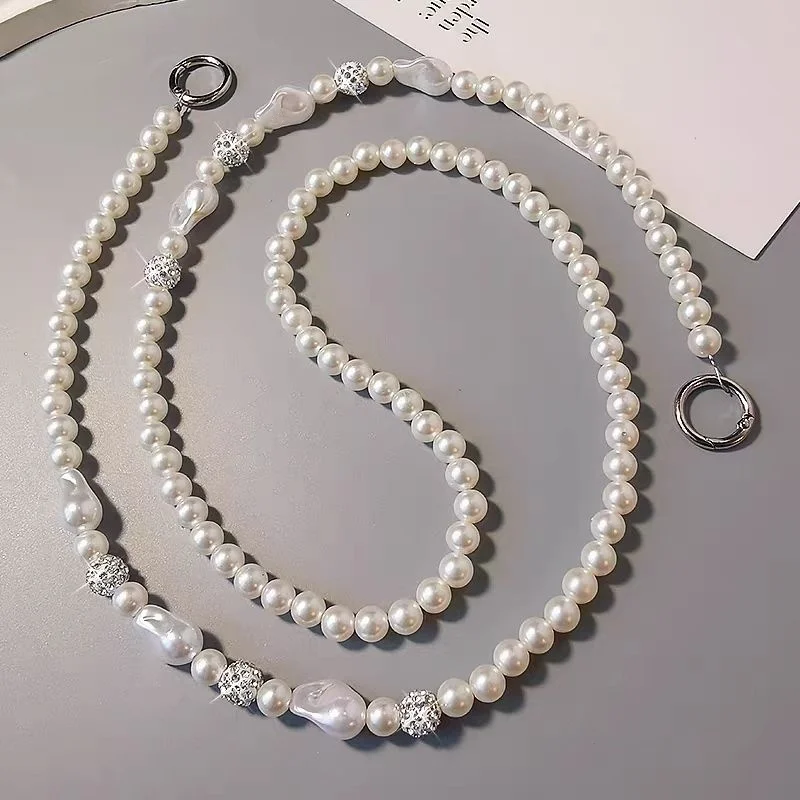 Baroque Pearl Crossbody Phone Chain for Women - Ins Fashion Little Chiffon Flair Necklace with Clip-on Pendant
Baroque Pearl Crossbody Phone Chain for Women - Ins Fashion Little Chiffon Flair Necklace with Clip-on Pendant