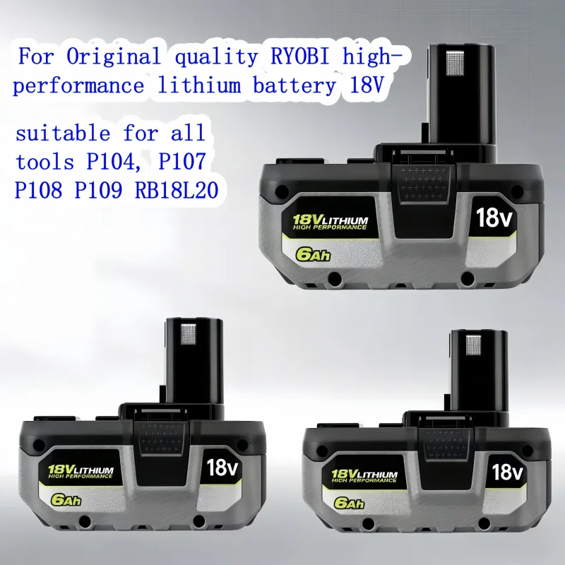 For Original quality RYOBI high-performance lithium battery 18V , suitable for all tools P104, P107 P108 P109 RB18L20
For Original quality RYOBI high-performance lithium battery 18V , suitable for all tools P104, P107 P108 P109 RB18L20
