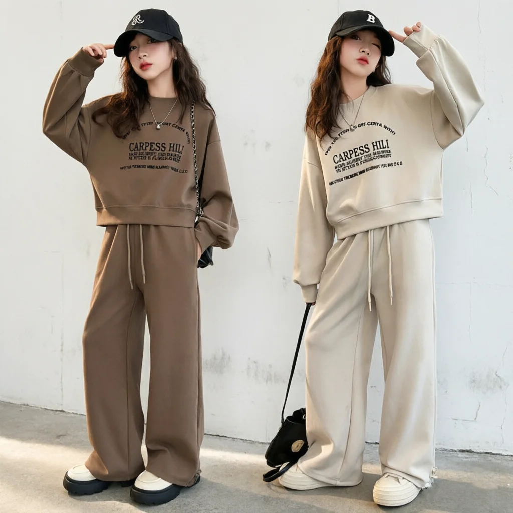 Girls Stylish Crop Alphabet Pullover Sweatshirt+Sweatpant Workout Set School Kids 2PCS Tracksuit Children Jogging Outfit 5-16Yr
Girls Stylish Crop Alphabet Pullover Sweatshirt+Sweatpant Workout Set School Kids 2PCS Tracksuit Children Jogging Outfit 5-16Yr