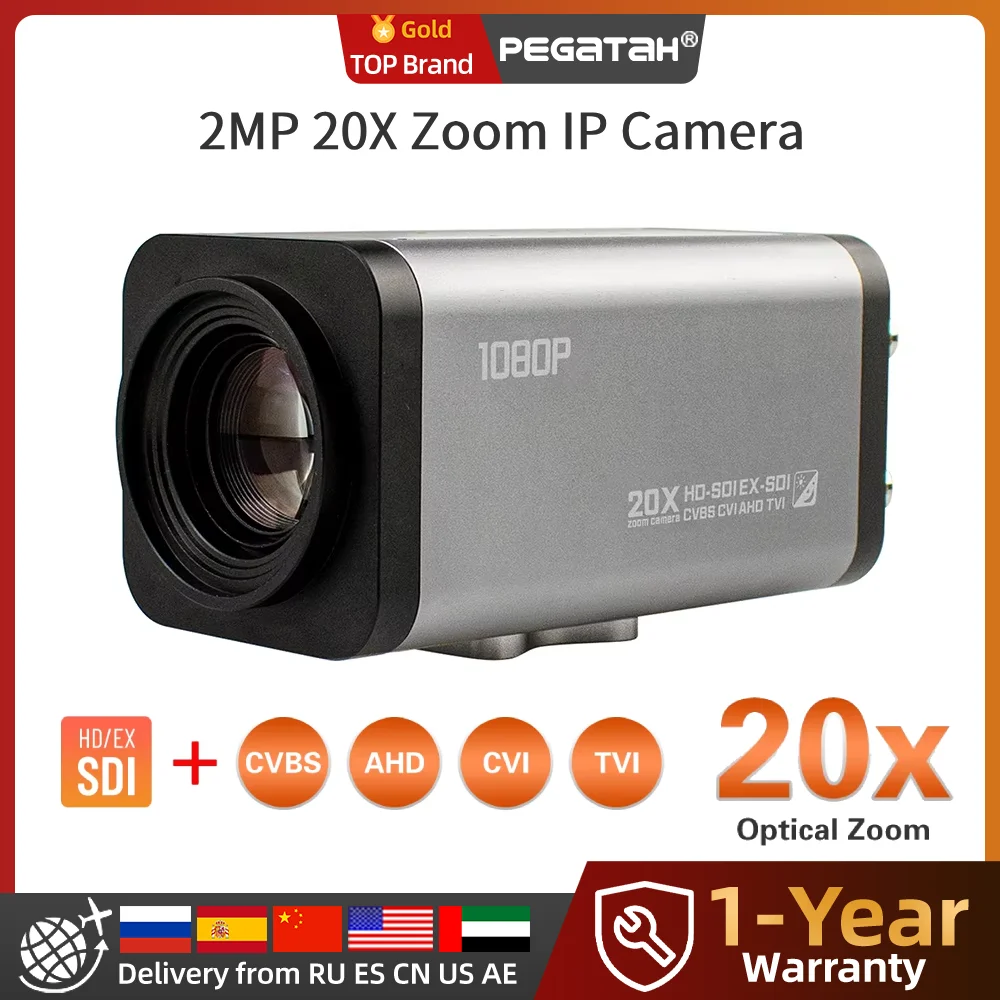 PEGATAH 2MP 20X Zoom IP Auto Focus HD-SDI/EX-SDI/CVBS/AHD/TVI/CVI Camera Box Camera Support RS485 For Conference System/Media
PEGATAH 2MP 20X Zoom IP Auto Focus HD-SDI/EX-SDI/CVBS/AHD/TVI/CVI Camera Box Camera Support RS485 For Conference System/Media