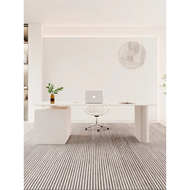 Cream style rock slab boss table designer beauty salon light luxury high-end office desk home computer desk
Cream style rock slab boss table designer beauty salon light luxury high-end office desk home computer desk