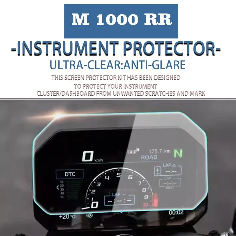 For BMW M1000RR, 1000 RR M1000 RR, Protective Scratch Resistant Clear Transparent Instrument Film
For BMW M1000RR, 1000 RR M1000 RR, Protective Scratch Resistant Clear Transparent Instrument Film