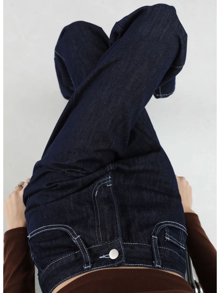 Deep Blue High Waist Wide Leg Jeans Women's Autumn Winter New High Rise Long Tall Slim Straight Cut Denim Pants
Deep Blue High Waist Wide Leg Jeans Women's Autumn Winter New High Rise Long Tall Slim Straight Cut Denim Pants