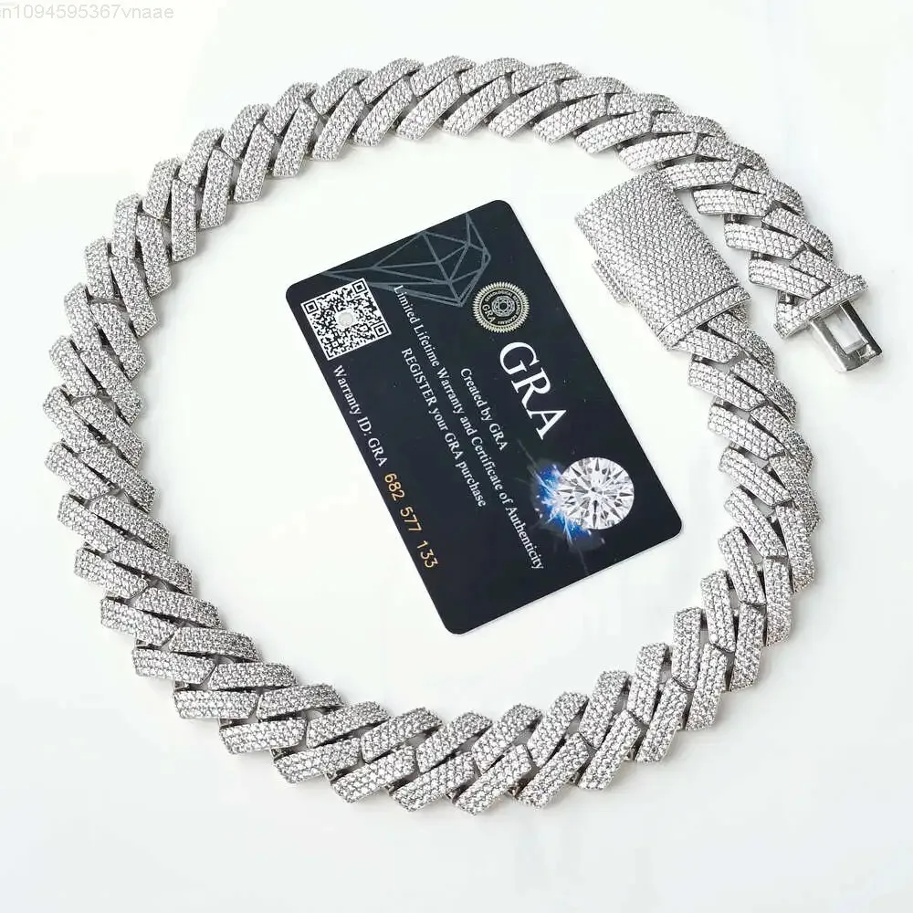 Ожерелье из серебра 925 пробы с муассанитом шириной 20 мм и бриллиантами Iced Out, кубинская цепочка Майами, мужское ожерелье в стиле хип-хоп, рэпер, жизнь
Ожерелье из серебра 925 пробы с муассанитом шириной 20 мм и бриллиантами Iced Out, кубинская цепочка Майами, мужское ожерелье в стиле хип-хоп, рэпер, жизнь