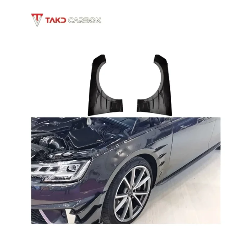 Carbon High Quality Weave in Glossy Finish universal rear spoilers Dry Carbon Fiber Wheel Fenders For AUDI A4 S4 B9
Carbon High Quality Weave in Glossy Finish universal rear spoilers Dry Carbon Fiber Wheel Fenders For AUDI A4 S4 B9