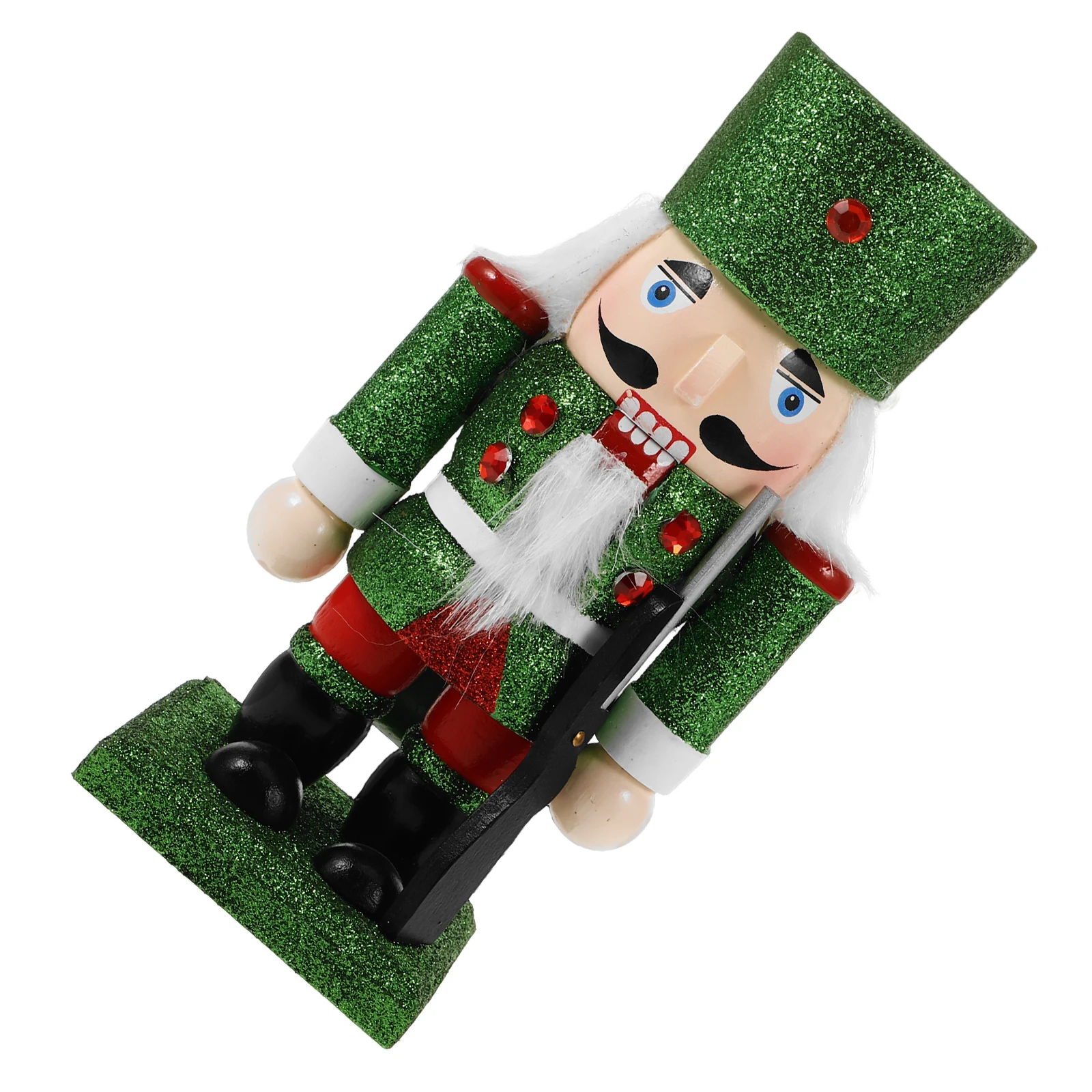Wooden Nutcracker Decoration Traditional Christmas Figures Tabletop Shelf Festive Ornament Red Green Glitter Design Wood
Wooden Nutcracker Decoration Traditional Christmas Figures Tabletop Shelf Festive Ornament Red Green Glitter Design Wood