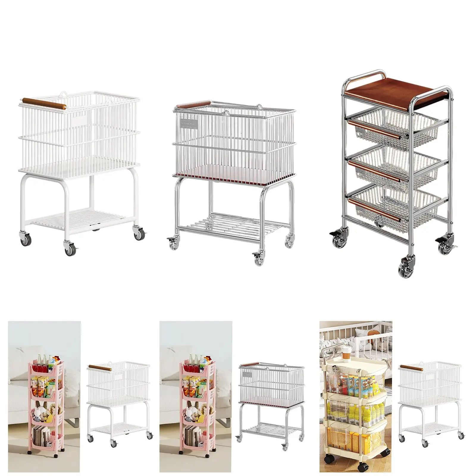 Тележка на колесиках Универсальная тележка для хранения на колесиках для ванной комнаты Кухня Библиотека
Тележка на колесиках Универсальная тележка для хранения на колесиках для ванной комнаты Кухня Библиотека