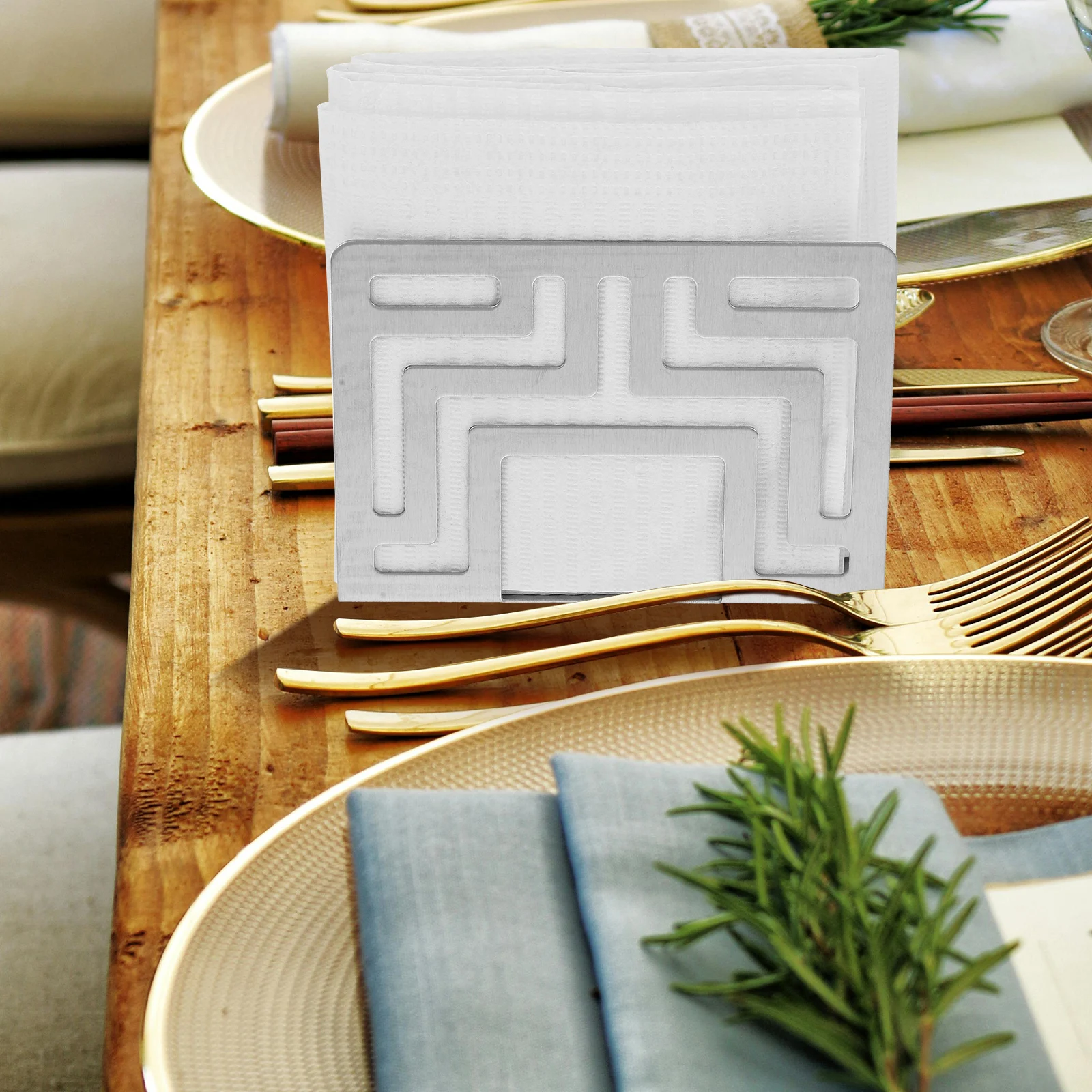 Napkin Holder Metal Tissue Dispenser Silver Color Sturdy Material Kitchen Dining Room Picnic Outdoor Practical Use Standard Size
Napkin Holder Metal Tissue Dispenser Silver Color Sturdy Material Kitchen Dining Room Picnic Outdoor Practical Use Standard Size
