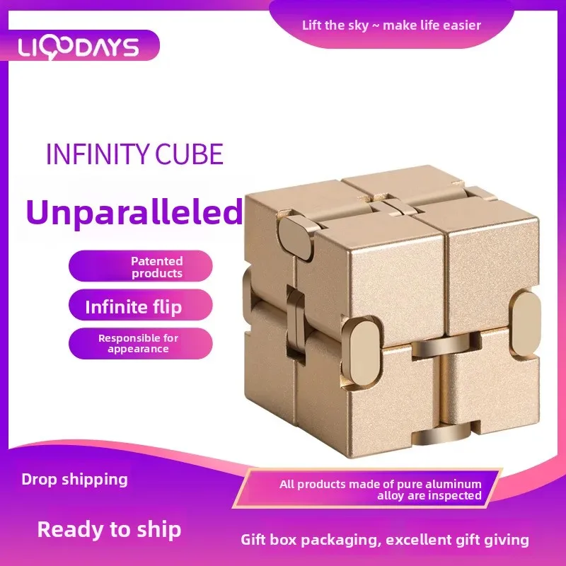 Metal Infinity Cube Fidget Toy Articulated Figure Aluminum Alloy Anti-Stress Anxiety Relief EDC Fidgeting Adults ADHD Autism
Metal Infinity Cube Fidget Toy Articulated Figure Aluminum Alloy Anti-Stress Anxiety Relief EDC Fidgeting Adults ADHD Autism