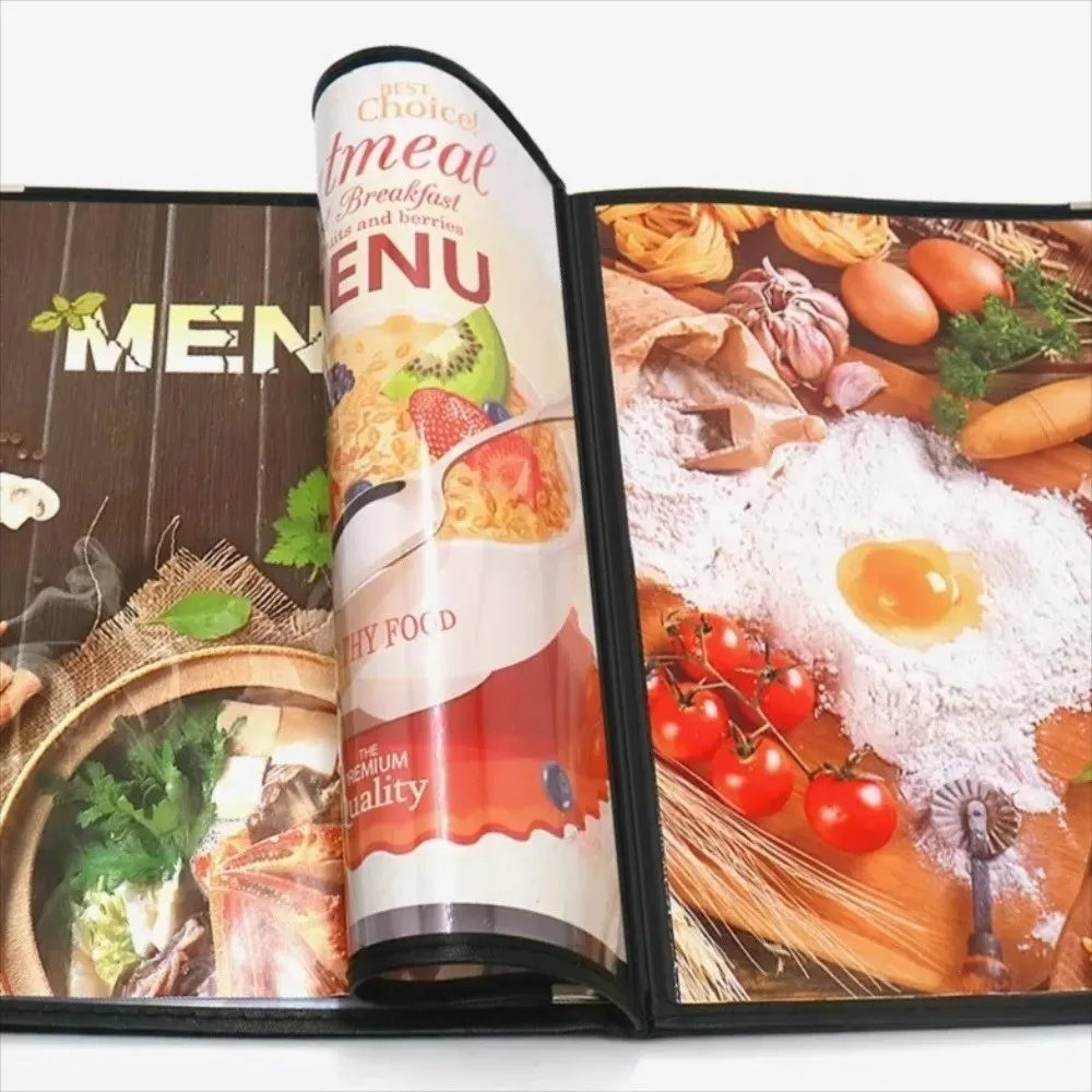 Foldable PVC Transparent Menu Cover Metal Corners Reusable A4 Menu Paper Holder Waterproof Double Panels Shell Document Folder
Foldable PVC Transparent Menu Cover Metal Corners Reusable A4 Menu Paper Holder Waterproof Double Panels Shell Document Folder