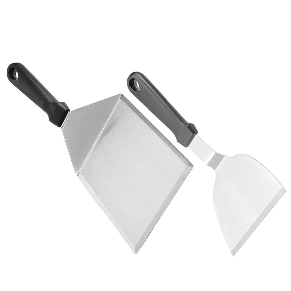 2 Pcs Stainless Steel BBQ Spatula Set Black PP H Large Small Grill Turner Pancake Shovel Steak Kitchenware Cooking Tools
2 Pcs Stainless Steel BBQ Spatula Set Black PP H Large Small Grill Turner Pancake Shovel Steak Kitchenware Cooking Tools