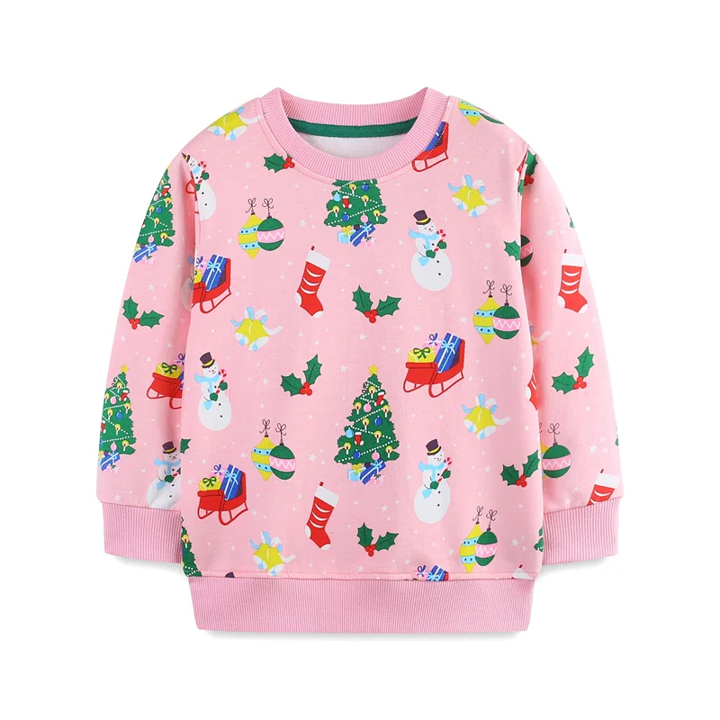 Jumping Meters 2-7T Christmas Long Sleeve Girls Sweatshirts Trees Snowman Toddler Holiday New Year Hooded Shirts Baby Clothes
Jumping Meters 2-7T Christmas Long Sleeve Girls Sweatshirts Trees Snowman Toddler Holiday New Year Hooded Shirts Baby Clothes