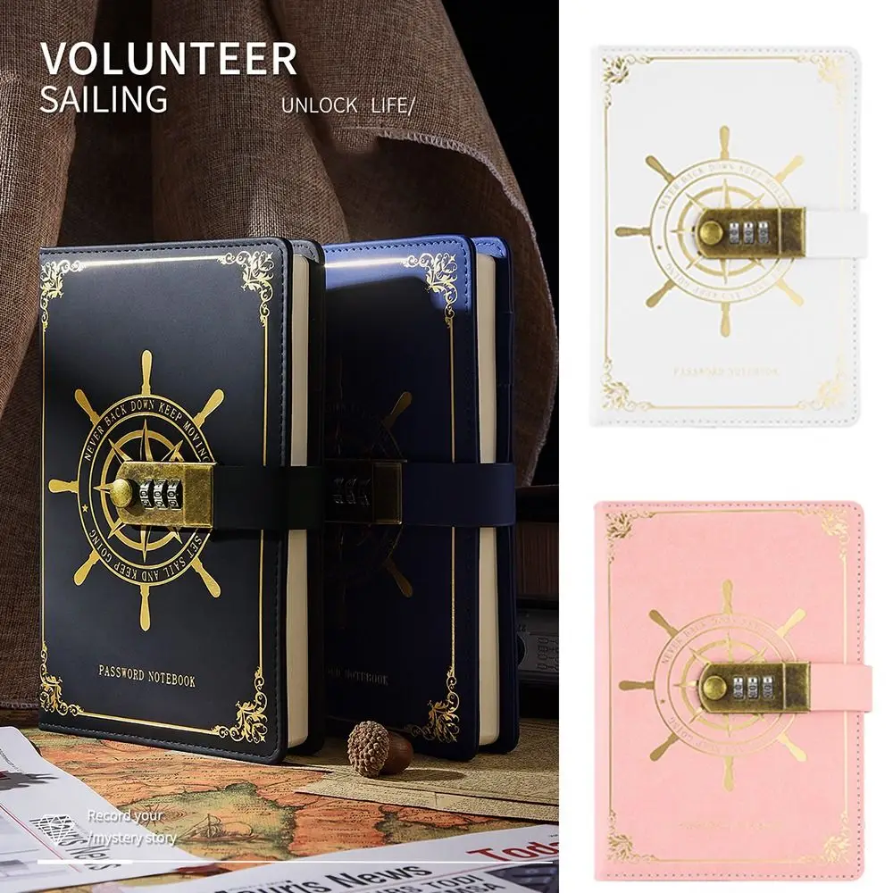 PU Leather Diary with Lock Thicken Refillable Personal Planner Organizers Combination Lock Waterproof Locked Journal Boys
PU Leather Diary with Lock Thicken Refillable Personal Planner Organizers Combination Lock Waterproof Locked Journal Boys
