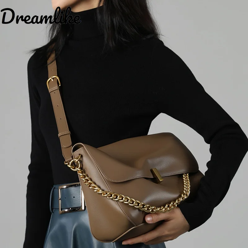 Cow Leather Genuine Flap Shoulder Chain Bag Women Luxury Solid Genuine Leather Female Crossbody Handbag Messenger Bag
Cow Leather Genuine Flap Shoulder Chain Bag Women Luxury Solid Genuine Leather Female Crossbody Handbag Messenger Bag