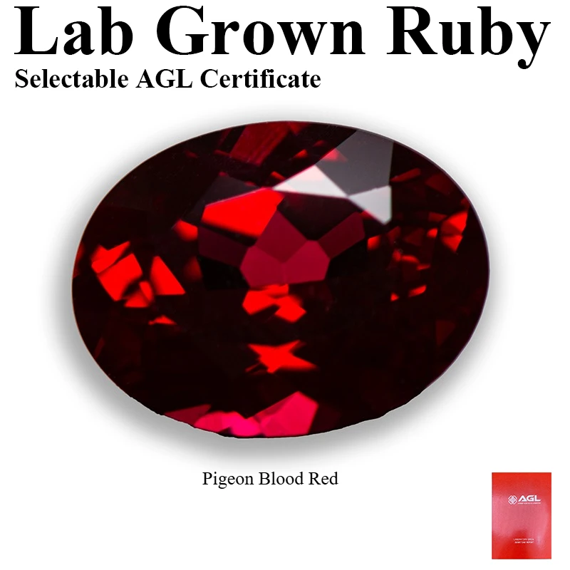 Top Lab Grown Ruby Oval Cut Pigeon Blood Red VVS1 Gemstone For Charms DIY Jewelry Making Selectable AGL Certificate
Top Lab Grown Ruby Oval Cut Pigeon Blood Red VVS1 Gemstone For Charms DIY Jewelry Making Selectable AGL Certificate