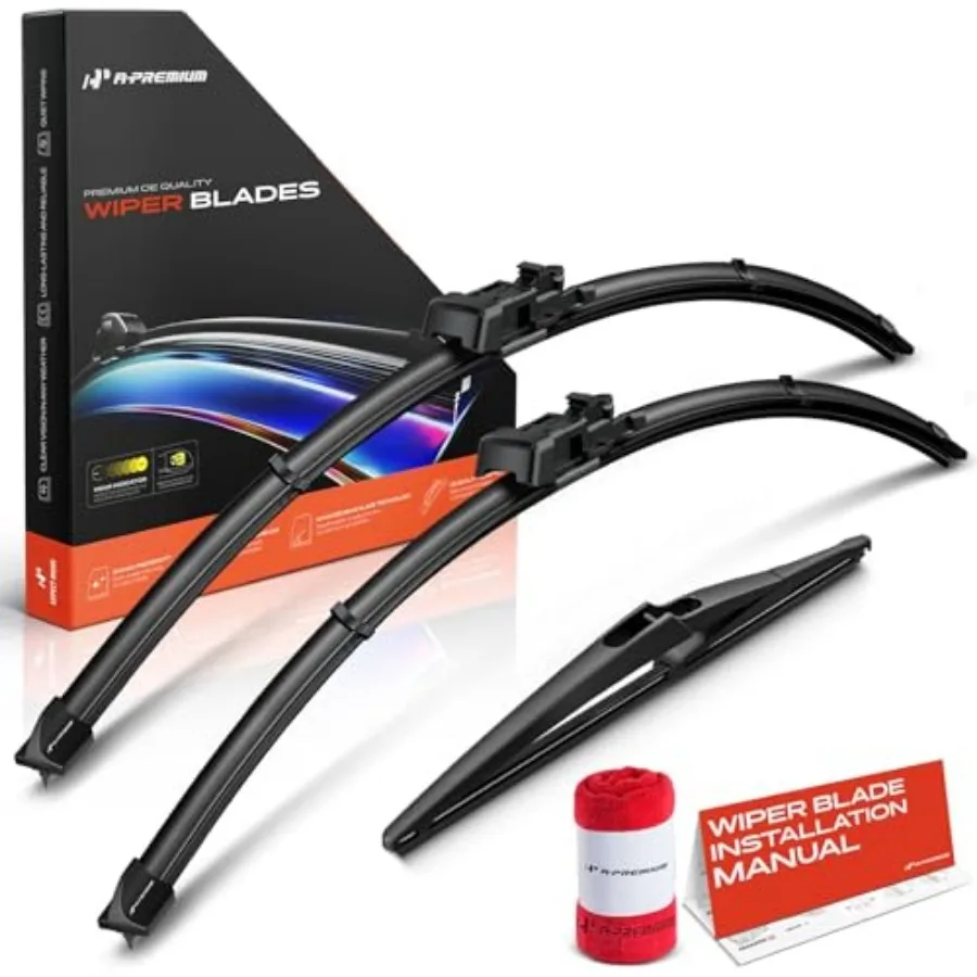 28"+28"+12" Windshield Wiper Blades Compatible with Ford Focus 2012-2018 - Front Rear Wipers Blade Set, TL2/Snap Claw Arm Conne
28"+28"+12" Windshield Wiper Blades Compatible with Ford Focus 2012-2018 - Front Rear Wipers Blade Set, TL2/Snap Claw Arm Conne