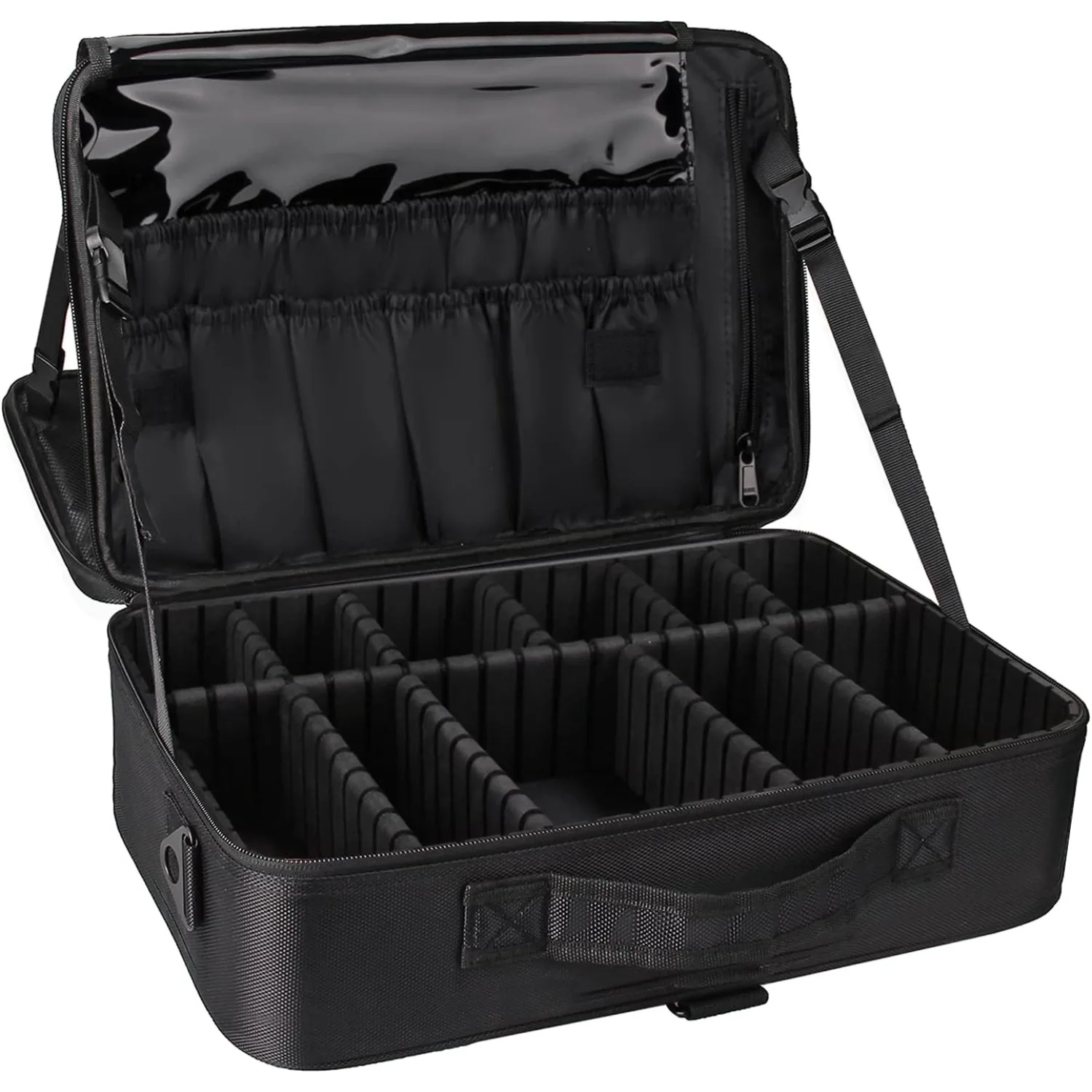 Travel Makeup Train Case Makeup Cosmetic Case Organizer Portable Artist Storage Bag with Adjustable Dividers
Travel Makeup Train Case Makeup Cosmetic Case Organizer Portable Artist Storage Bag with Adjustable Dividers