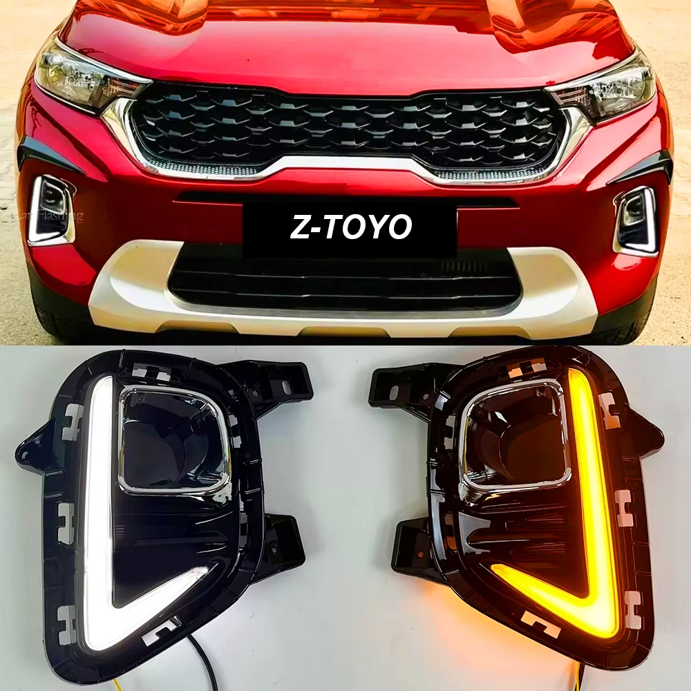 2PCS Auto lighting For Kia Sonet 2020 2021 Car Daytime Running Light Fog light Lamp LED DRL With yellow turn signal
2PCS Auto lighting For Kia Sonet 2020 2021 Car Daytime Running Light Fog light Lamp LED DRL With yellow turn signal